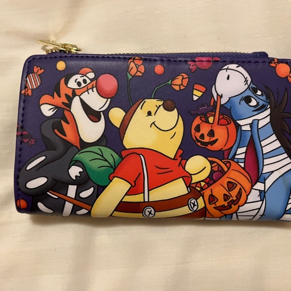 Loungefly Disney Winnie The Pooh Halloween Costume Trick or Treat Flap Wallet - Picture 2 of 6